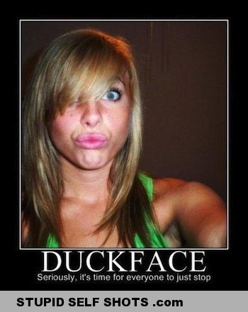 Duckface Self Shot