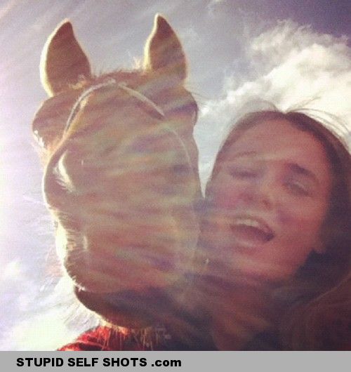 Girl and her horse, self shot