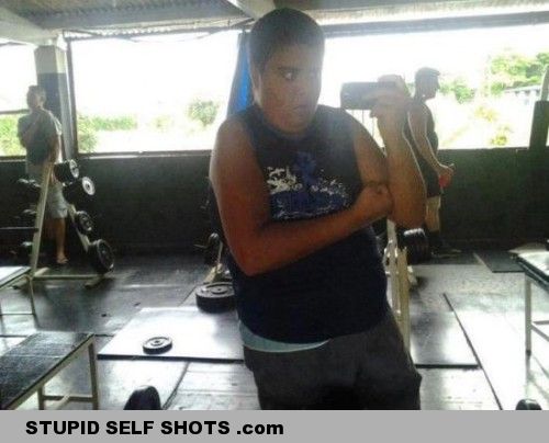 At the gym, no muscles, self shot