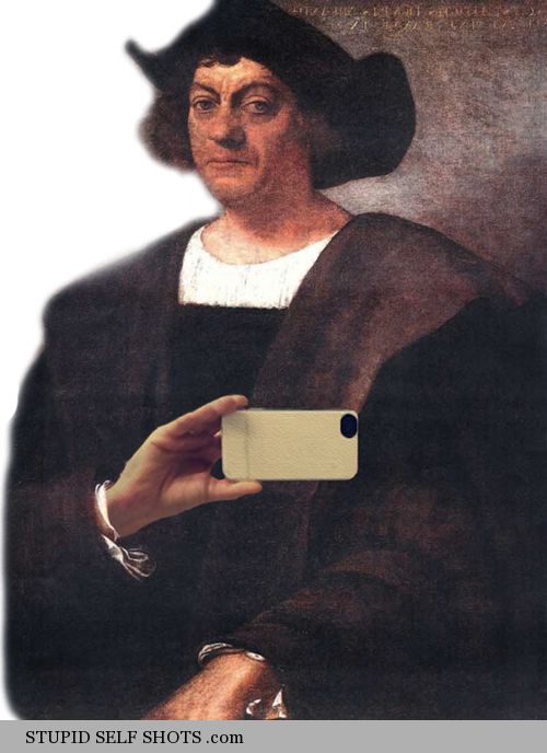 Christopher Columbus, selfie