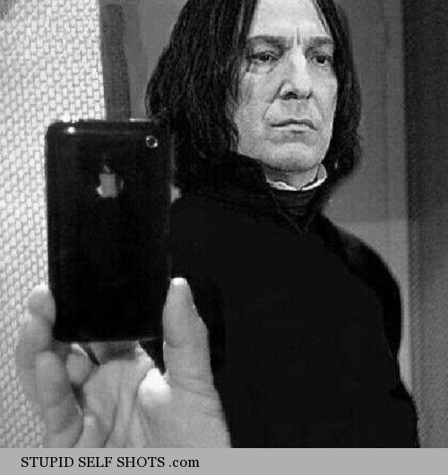 Harry Potter's Snape, selfie