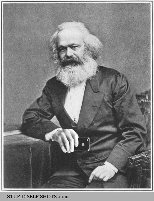 Karl Marx, self shot
