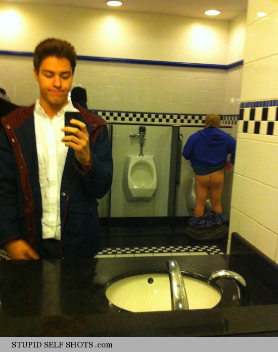 Public Bathroom Selfie Gone Wrong Stupid