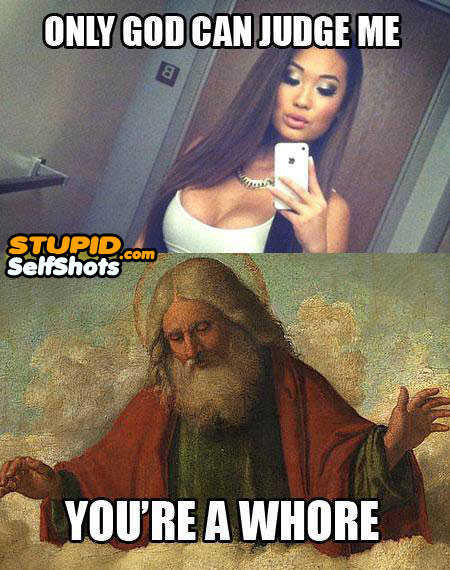 Bathroom selfies, according to God