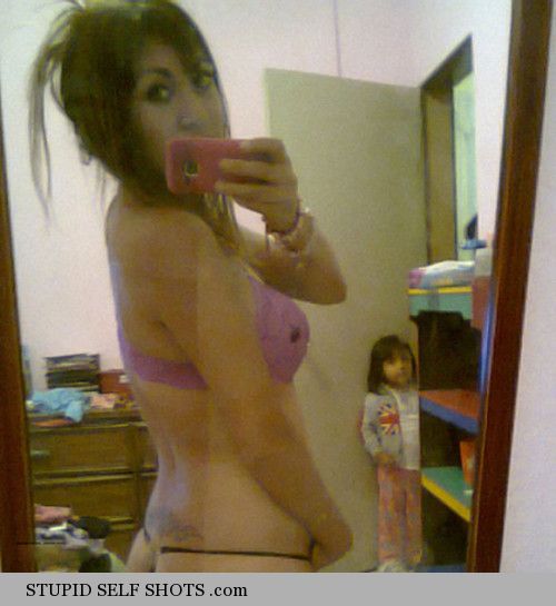 Mom, stop being a whore, parenting fail self shot