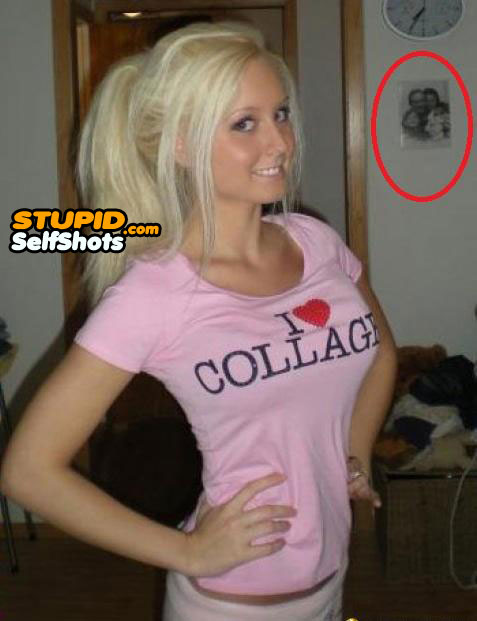 Creepy photo, spelling t-shirt fail, self shot