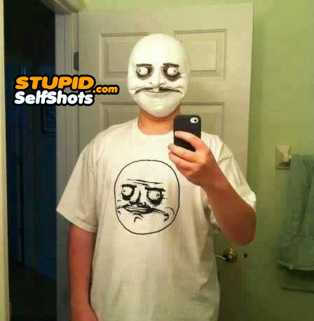 MeGusta meme, bathroom mirror self shot