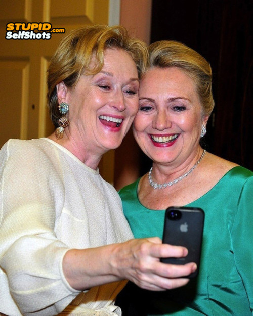 Meryl Streep and Hillary Clinton self shot