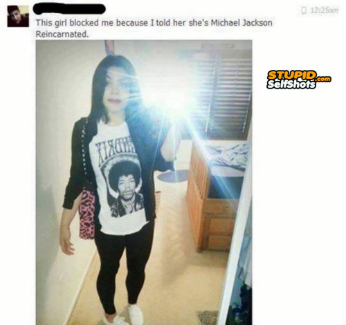 Michael Jackson look alike, self shot