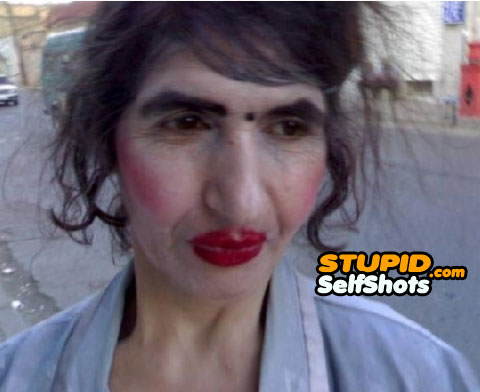Make up gone wrong, selfie fail