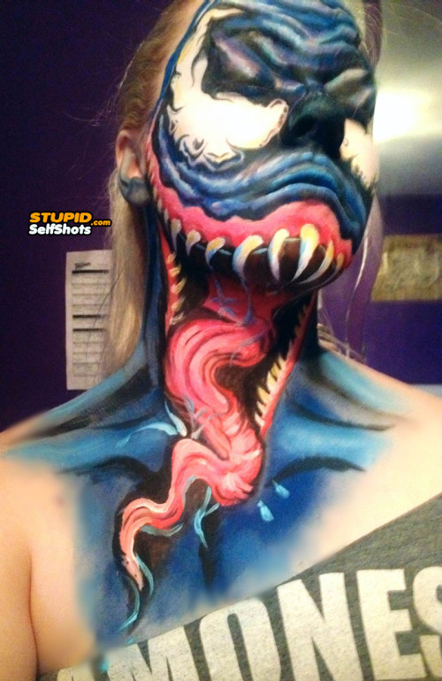 Awesome Venom Facepaint self shot