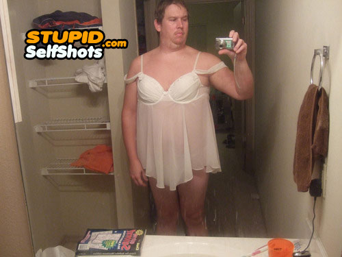 Showing his true colors, bathroom selfie