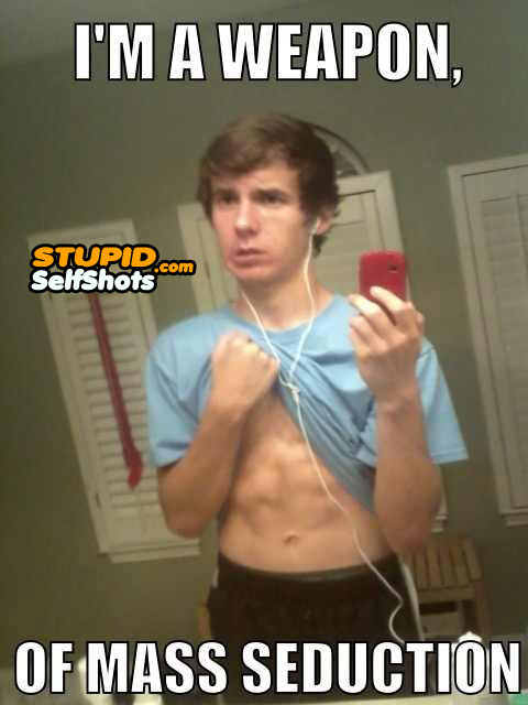 When you're skinny, you have a 6pack, self shot