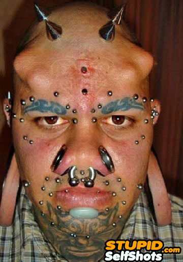 Face modifications gone wrong, self shot