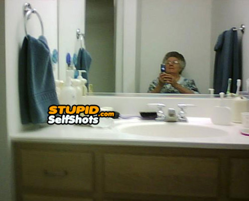 No granny, don't take selfies
